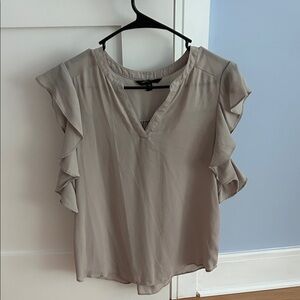 Banana Republic Ruffle Sleeve Blouse - Cream